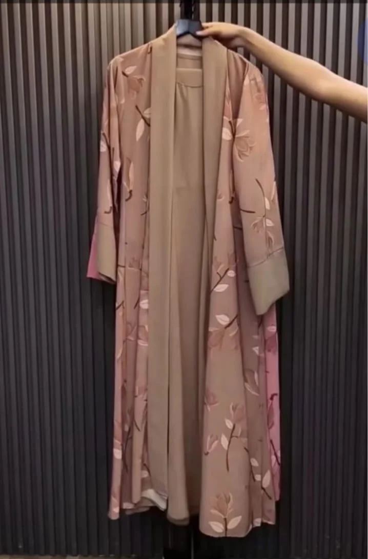 Premium Digital Print Double Cuti Abaya